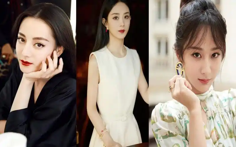 女明星话题阅读量排名前四位,杨幂,赵丽颖,迪丽热巴,杨紫