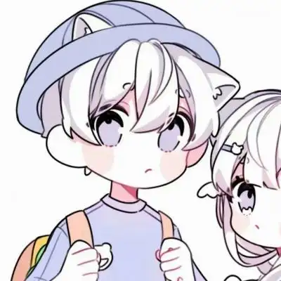 q版可爱动漫情头一对两张