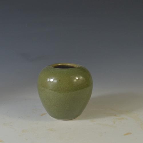 景德镇瓷器 复古南宋风格  龙泉窑青釉小水罐 水盂 古董古玩文房