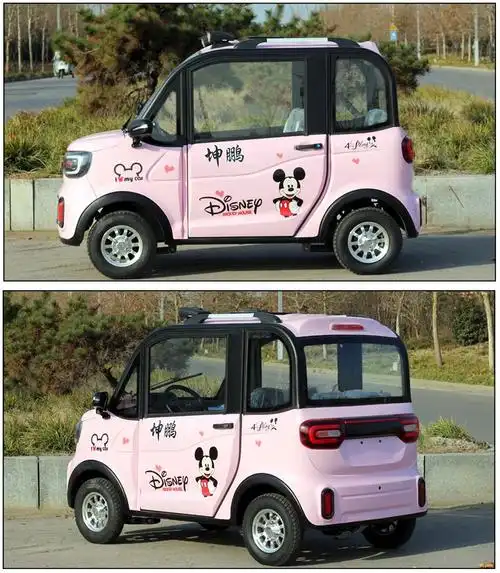 老头乐电动四轮家用纯电小汽车成人新能源代步电瓶轿车女士迷你型