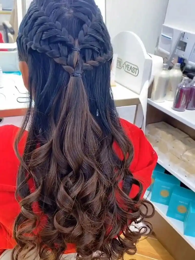 简单半披编发教程