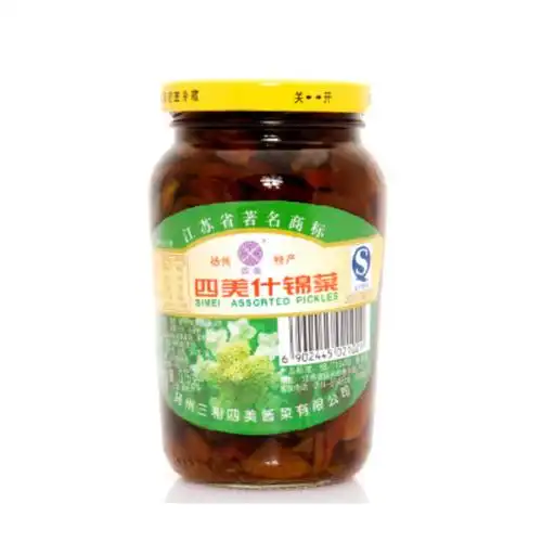【方便食品图片】扬州特产 三和四美酱菜 四美什锦菜350g/瓶图片大全
