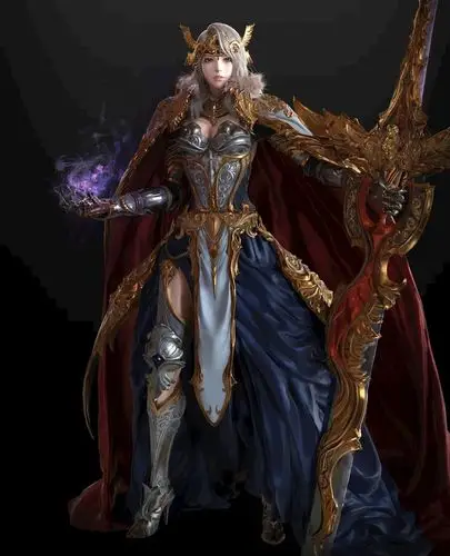 2k手机重装美女战士超高清壁纸 - 网络游戏 - h128壁纸