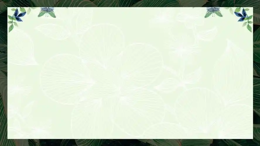 花卉文艺小清新教师说课课件ppt模板ppt通用模板