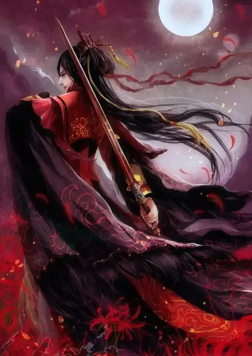 求找两张古装动漫图片,具体描述如下.