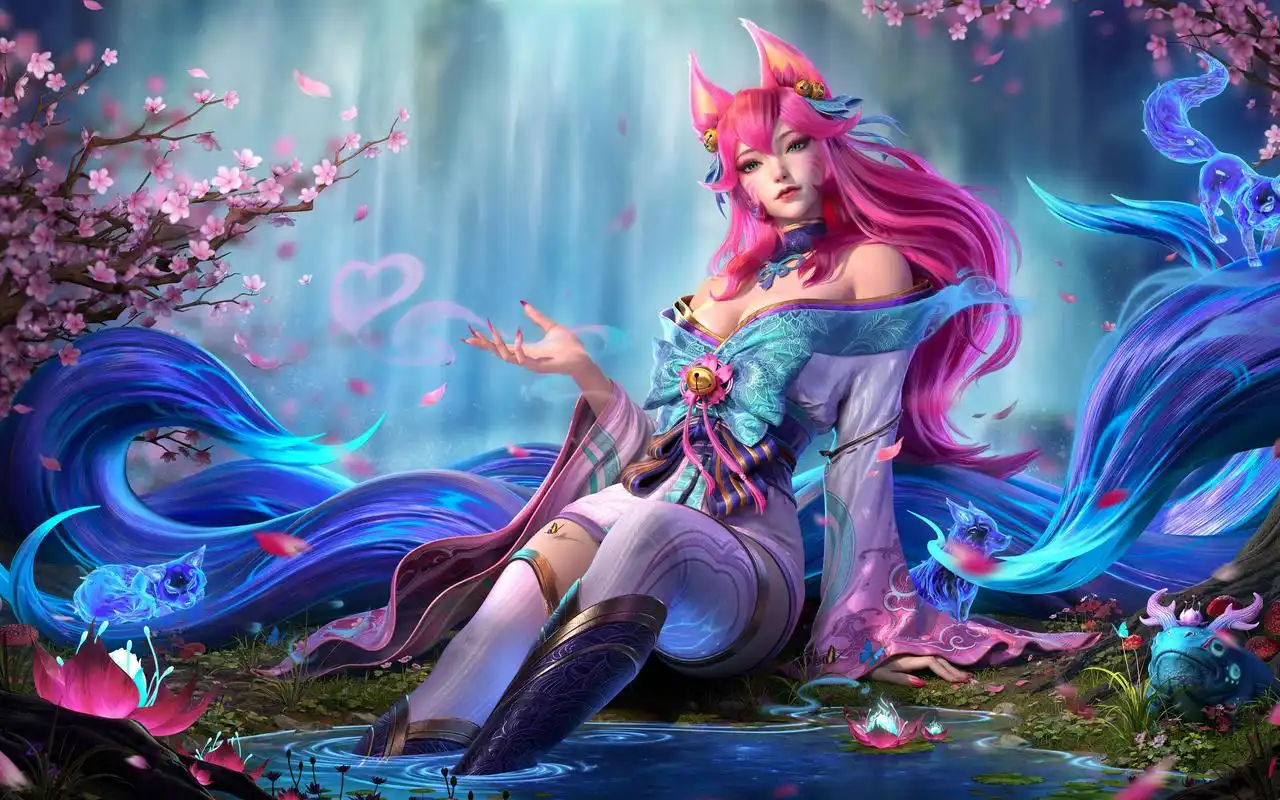 英雄联盟灵魂莲花阿狸3d模型皮肤全流程教学