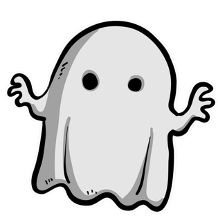 卡通手绘万圣节可爱幽灵pngpsd2000*2000万圣节粉色头发小公主pngpsd