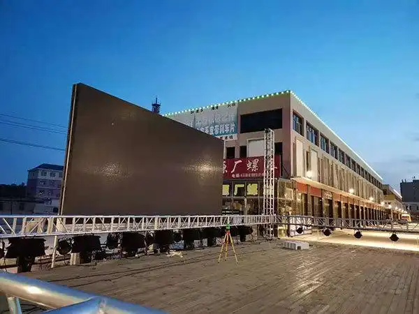 户外舞台大背景led全彩显示屏