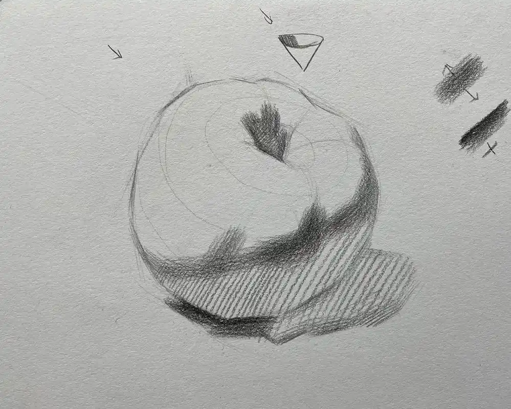 不会画苹果.#零基础学画画 #素描 #艺考集训 #联考 #美 - 抖音