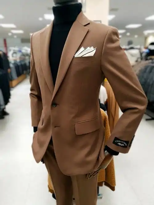 直邮肆妈韩国代购liberclassy男士棕色修身西服套装西服套装