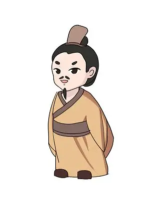 端午节屈原q版古风卡通小清新免扣psd  png素材