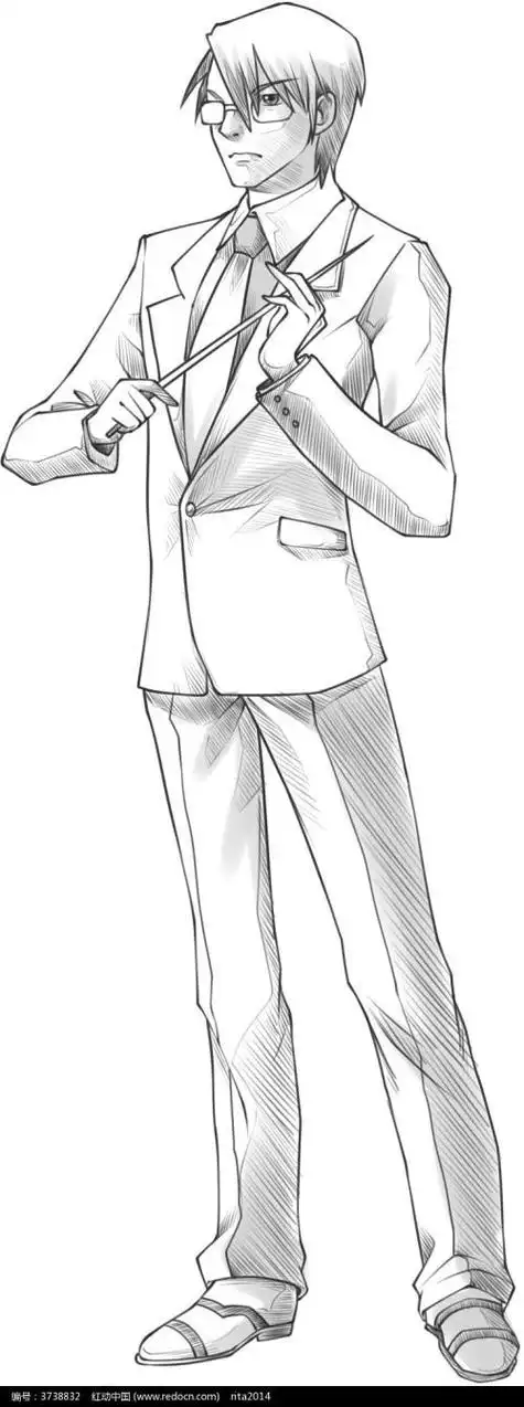 人物简笔画男哥哥的简笔画画法步骤图解|人物简笔画 - 来绘画网素描