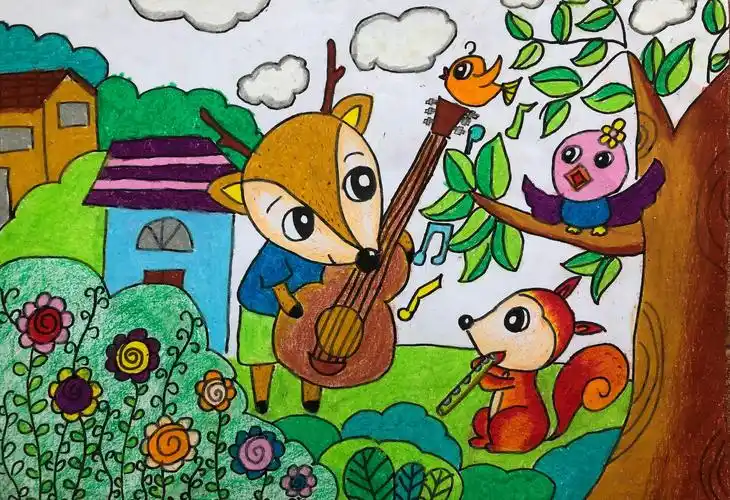 艺源美校"2020六一美术作品展"少儿油画棒作品抢先看