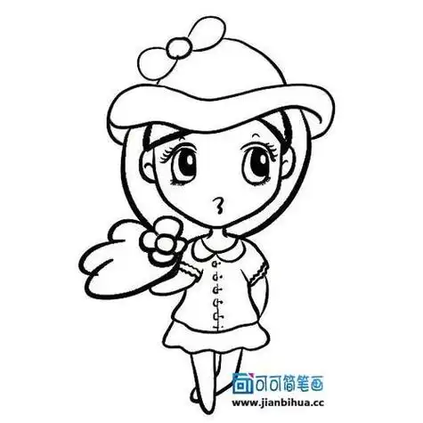 可可简笔画卡通人物简笔画大全点击查看奔跑网更多精彩的简笔画作品.