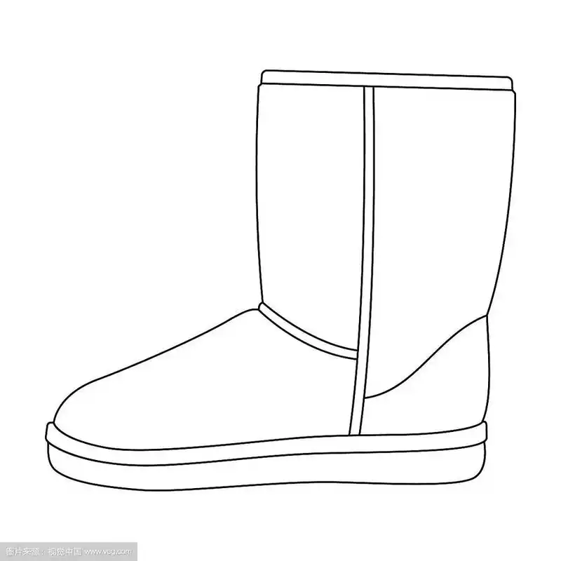 温暖的冬天蓝色雪地靴舒适的冬天