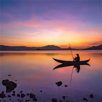 超级有意境的夕阳余晖图片头像 2022静谧优美的山水超高清风景头_风景