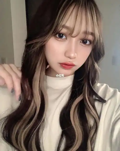 混血发色双色挑染