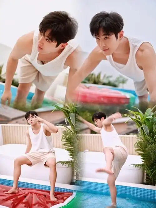 肌肉线条好好看这身材真是遭不住了@uniq-李汶翰