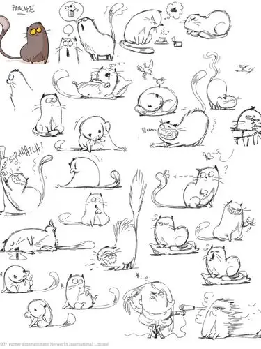 动物表情动作速写线稿