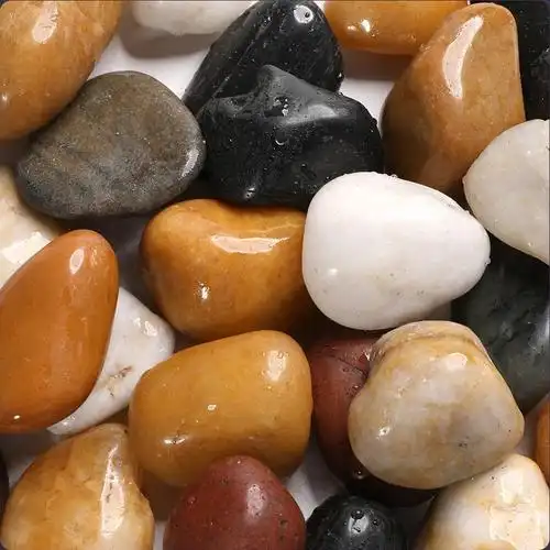 鹅卵石雨花石原石天然花盆栽鱼缸装饰鹅软石子庭院铺路五彩小石头