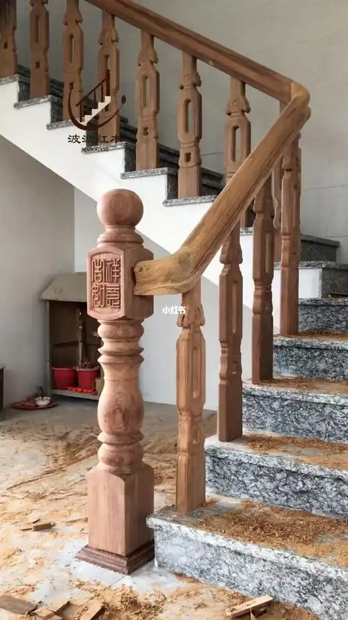 近期几套#实木楼梯扶手  #专业生产厂家  #装修