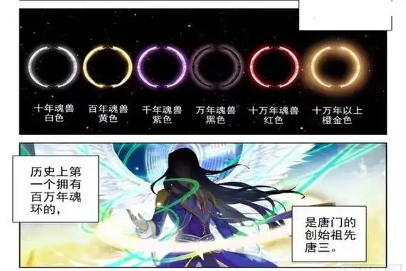斗罗大陆有没有彩色魂环一亿年魂环是彩色的吗