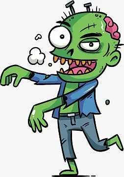 卡通僵尸素材_卡通僵尸图片元素-觅元素