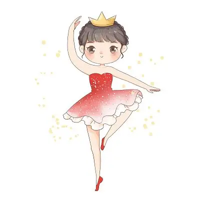 手绘卡通儿童舞蹈原创人物素材