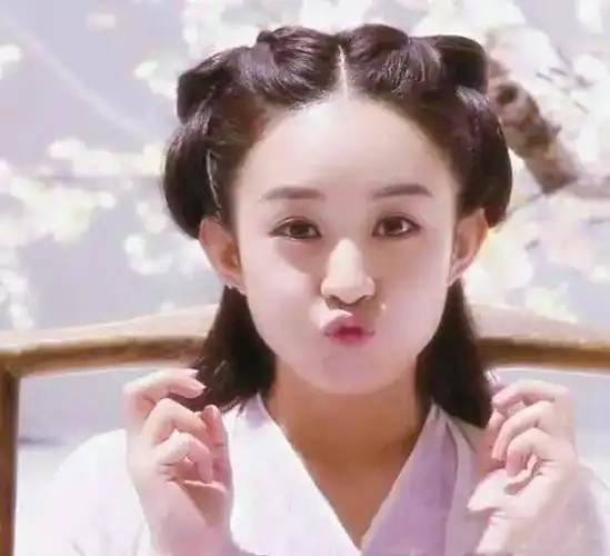 赵丽颖嘟嘟嘴超可爱,已萌化喜欢的快抱走
