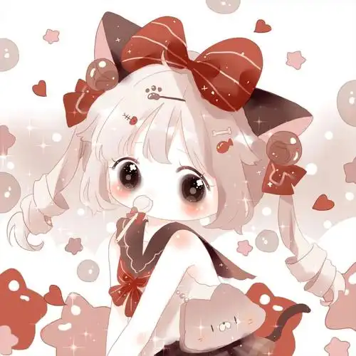 可爱动漫少女头像 可用作闺头团头