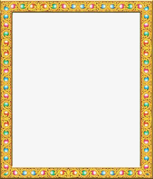 金色藏式边框