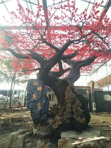 宣化假花假树假树大门假树装修效果图