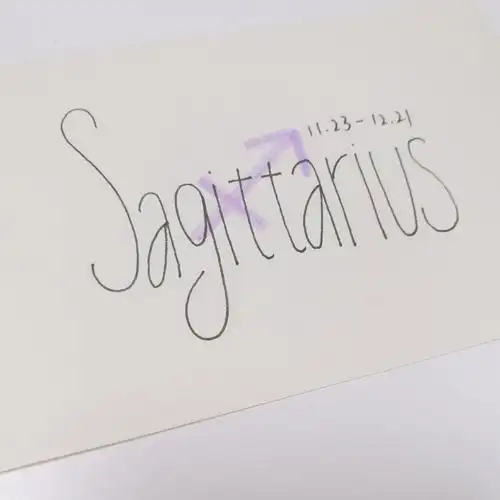 手帐字体十二星座英文手写