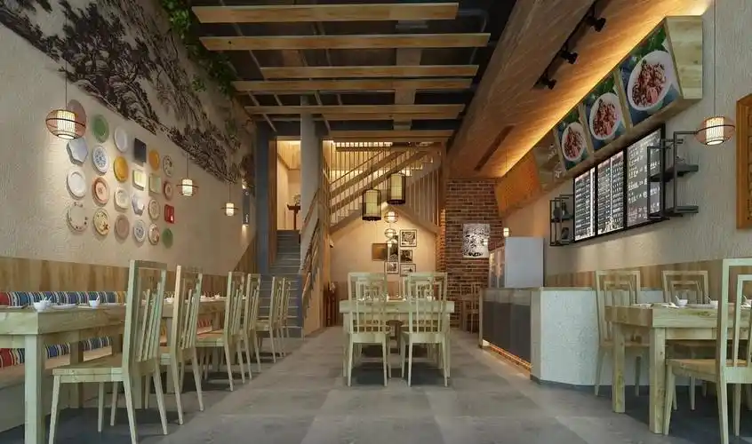 餐饮连锁店设计装修效果图