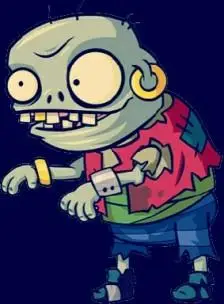 植物大战僵尸海盗小鬼僵尸简笔画