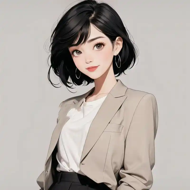 7815短发酷飒女生职业头像 宝子们,这波我是真的爱了