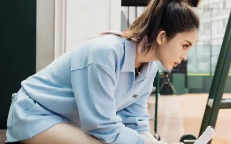 【古力娜扎】蓝色短裤网球服合集混剪!