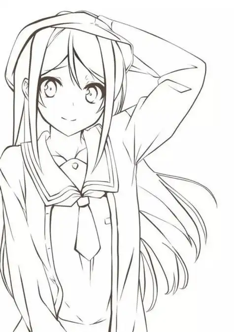 动漫铅笔绘画漫画我的人物画卡通少女简笔画又好看漫画少女简笔画卡通