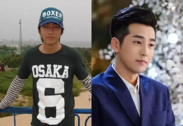 只不过应了那句"一胖毁所有",略微发福的邹廷威就没那么帅气了.