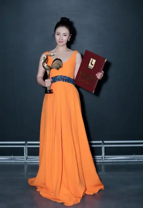 原创陶虹金鸡奖颜值巅峰造型性感长裙显气质时尚减龄似少女