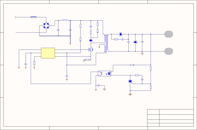 12v1a适配器原理图