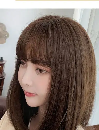 厂家批发假发女短发日系空气刘海bobo头修脸齐刘海假发头套批发
