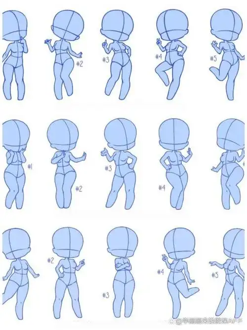 怎么画q版动漫人物?今天教大家怎么画q版人物姿势!