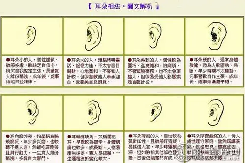 耳朵在面相中是不可缺少的,在中医的角度上来说,耳朵代表肾气,因此