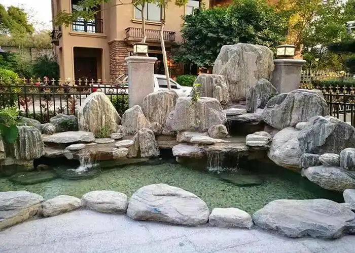 杰蒙尼鱼池过滤系统假山池水净化私人鱼池水过滤景观水池水处理别墅