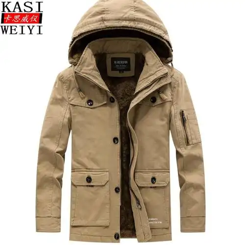 newlake冬季夹克男加绒厚款爸爸装秋冬男士外套休闲百搭宽松男装棉