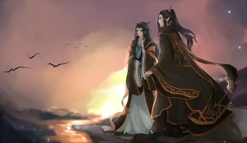 古风,妖孽美男,壁纸,插画