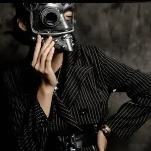 蒙面唱将同款面具歌王歌手男神秘假面罩全脸帅气机能风朋克酷唱歌