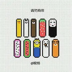 拼豆豆图纸-花瓣网|陪你做生活的设计师 | 者可以加微信_拼豆吧_百度