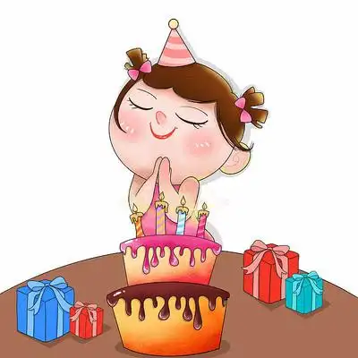 吹生日蜡烛或许愿图片_卡通手绘_编号11602819_红动中国